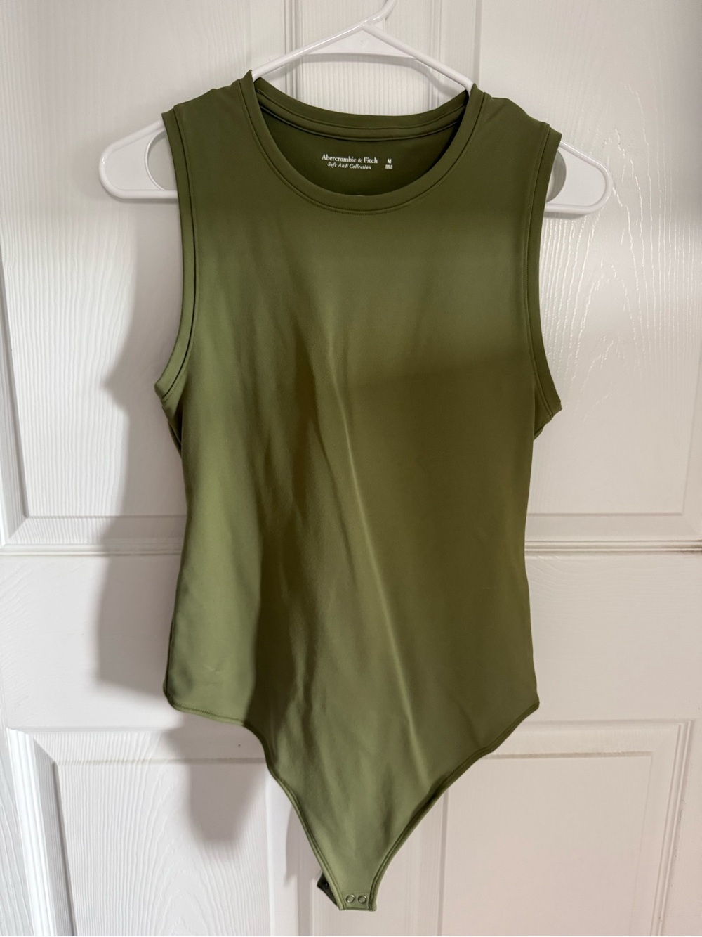 Abercrombie & Fitch Olive Sleeveless Bodysuit